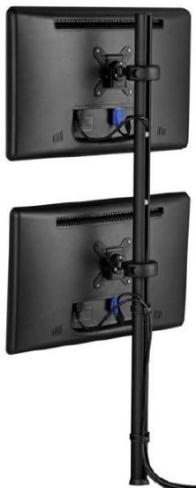 Picture of Atdec Spacedec POS Display Pole 1150mm long 42mm diameter pole with two display heads. Max load: 12kg. VESA up to 100x100