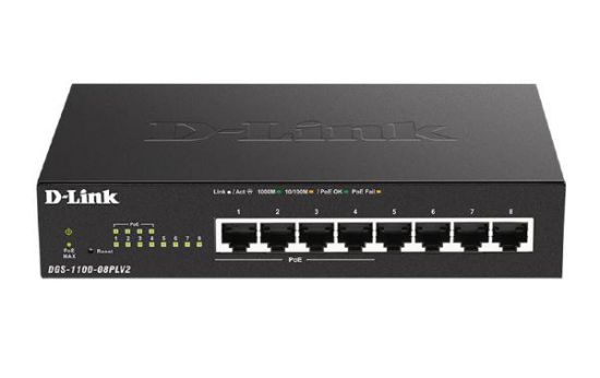 Picture of D-Link 8-Port Gigabit Smart Managed PoE Switch with 4 RJ45 and 4 PoE Ports