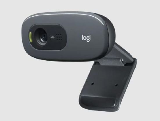 Picture of Logitech C270i -960-001084- HD Webcam, 720p/30 Frames, Plug and Play, Built-in Noise Reducing Mic, Auto Light Correction, Fixed Focus, Universal clip