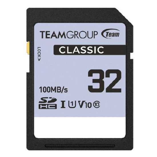 Picture of Team Group Classic SDHC UHS-1 V10 SD Memory Card 32GB, R/W (Max) 80MB/s 15MB/s