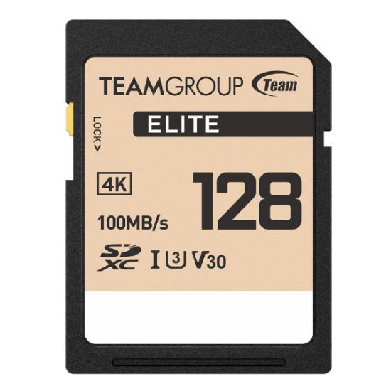 Picture of Team Group Elite SDXC UHS-I U3 High Speed Memory Card 128GB, R/W (Max) 100MB/s 50MB/s, V30
