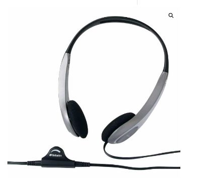 Picture of Verbatim Multimedia Headset with Volume Control Headphone - Ideal for Office, Education, Business, SME, Suitable for PC, Laptop, Desktop