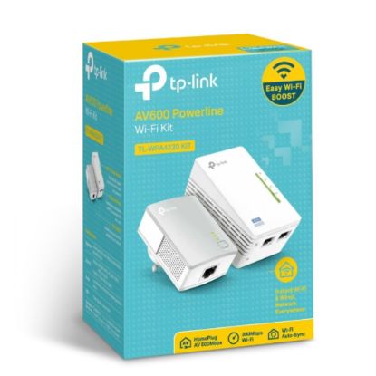 Picture of TP-Link TL-WPA4220 KIT 300Mbps AV600 Wi-Fi Powerline Extender Starter Kit 600Mbps HomePlug AV 300Mbps Wireless 2x100Mbps LAN 2.4GHz 802.11bgn 300m ran