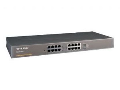 Picture of TP-Link TL-SG1016 16-Port Gigabit Rackmount Unmanaged Switch Energy-efficient Supports MAC 19-inch Rack-mountable Steel Case 32Gbps Switching Capacity