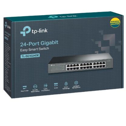 Picture of TP-Link TL-SG1024DE 24-Port Gigabit Desktop/Rackmount Easy Smart Switch energy-efficient L2 Features Supports MAC 128xVLAN 48Gbps Switching Capacity