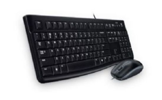 Picture of Logitech MK120 Keyboard & Mouse Combo Quiet typing and Spill resistant High-definition optical tracking Thin profile 3yr wty