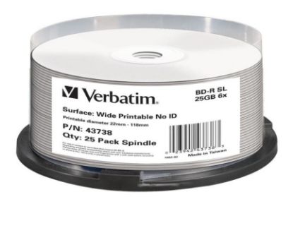 Picture of Verbatim Blu-Ray BD-R 25pk 25GB, 6x, Spindle