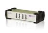 Picture of Aten Desktop KVM Switch 4 Port Single Display VGA, 4x Custom KVM Cables Included, Selection Via Front Panel, Auto Scan Mode,