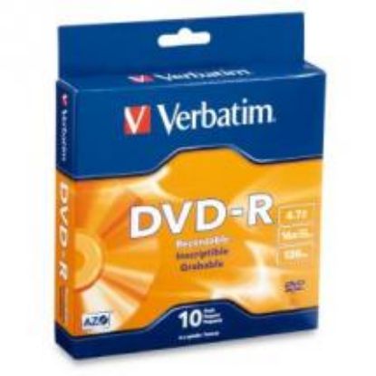 Picture of Verbatim DVD-R 4.7GB 10Pk Spindle 16x