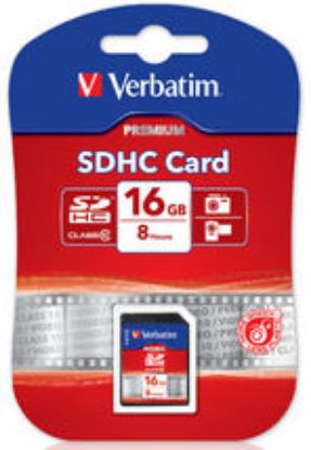 Picture of Verbatim SDHC 16GB (Class 10) Up to 45MB/Sec 300X read speed