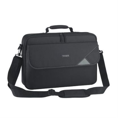 Picture of Targus 15.6' -16' Intellect Bag Clamshell Laptop Case with Padded Laptop Compartment/ Laptop/Notebook Bag - Black