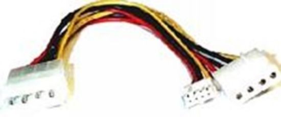 Picture of 8ware Power Splitter to Hard & FDD + Floppy drv 1x Molex (Female) to 2x Molex (Male) + 1x Floppy (Female) 30cm cable