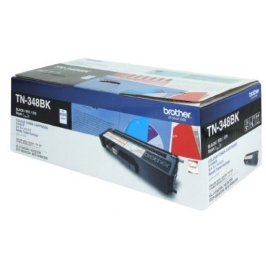 Picture of Brother TN-348BK Colour Laser toner - Super High Yield Black-HL- 4150CDN/4570CDW, DCP-9055CDN, MFC-9460CDN/9970CDW - 6000 pages