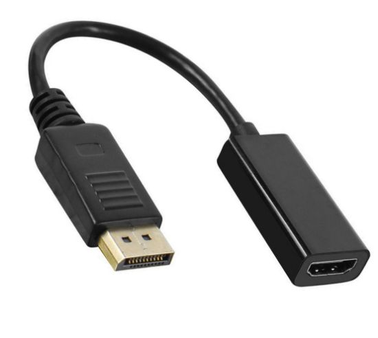 Picture of 8ware DisplayPort DP to HDMI Male to Female Adapter Cable High-resolution suppor 20cm Length Use for movies, presentations, photo slideshows and more