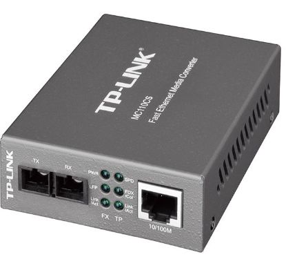 Picture of TP-Link MC110CS 10/100Mbps Single-Mode Media Converter Convert 100BASE-FX Fiber to 100Base-TX Copper Media Extends Fiber Distance Up To 20km