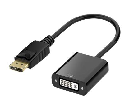 Picture of Astrotek DisplayPort DP to DVI Adapter Converter Cable 15cm - Male to Female 20 pins to DVI 24+5 pins Compatible for Lenovo Dell HP Monitor Projector