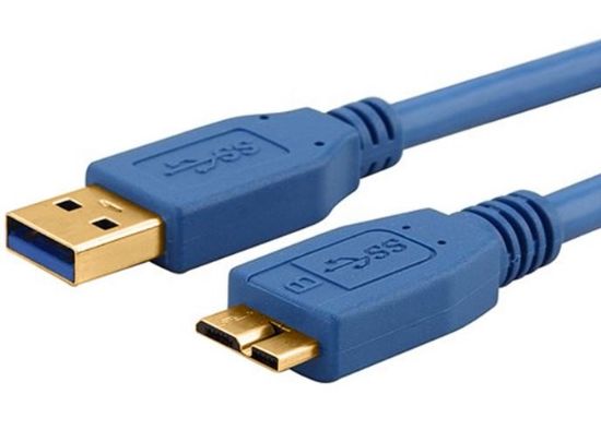 Picture of Astrotek USB 3.0 Cable 3m - Type A Male to Micro B Blue Colour