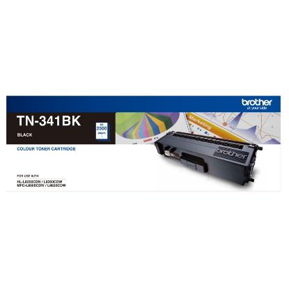 Picture of Brother TN-341BK Colour Laser-Standard Yield Black Toner to suit HL-L8250CDN/8350CDW MFC-L8600CDW/L8850CDW - 2500Pages