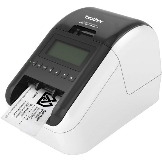 Picture of Brother QL-820NWB *EXCLUSIVE* WIRELESS (WiFi & BT) /NETWORKABLE HIGH SPEED LABEL PRINTER / UP TO 62MM  WITH BLACK/RED PRINTING (*DK-22251 required)