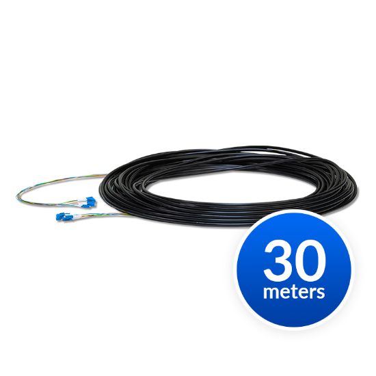 Picture of Ubiquiti Single-Mode Lightweight Fiber Cable, Lenth 30m, Outdoor Jacket, Kevlar Yarn For Added Tensile Strength,  Weatherproof Tape,