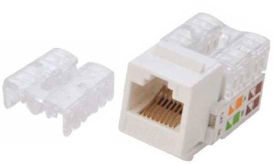 Picture of Astrotek CAT6 UTP Outlets Network Keystone Jack for Socket kit 10pcs per pack Poly Bag White LS