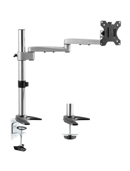 Picture of Astrotek Monitor Arm Desk Mount Height Adjustable Stand for Single LCD Display 23.8' 24' 27' 31.5' 32' 8kg 30° Tilt 180° Swivel 360° Pivot VESA