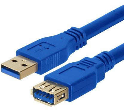 Picture of Astrotek USB 3.0 Extension Cable 3m - Type A Male to Type A Female Blue Colour