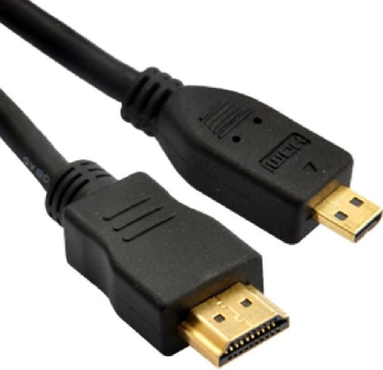 Picture of Astrotek HDMI to Micro HDMI Cable 3m - 1.4v 19 pins A Male to D Male 34AWG  OD4.2mm Gold Plated RoHS LS