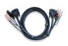 Picture of Aten KVM Cable 3m with DVI-D (Single Link) USB & Audio to DVI-D (Single Link), USB & Audio (LS)