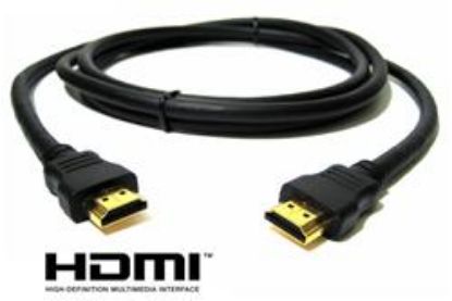 Picture of Cabac HDMI Cable 50cm / 0.5m - V1.4 19pin M-M Male to Male Gold Plated 3D 1080p Full HD High S with Ethernet