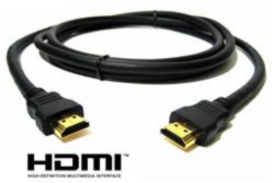 Picture of Cabac HDMI Cable 50cm / 0.5m - V1.4 19pin M-M Male to Male Gold Plated 3D 1080p Full HD High S with Ethernet