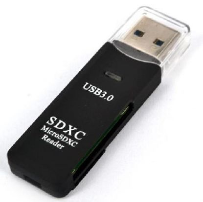 Picture of Astrotek USB 3.0 Card Reader for SD and Micro SD Black Colour