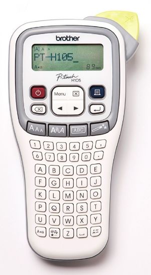 Picture of Brother PTH105 WHITE/GRAY ACCENT HANDHELD LABELLER - 3.5-12MM TZE TAPE MODEL