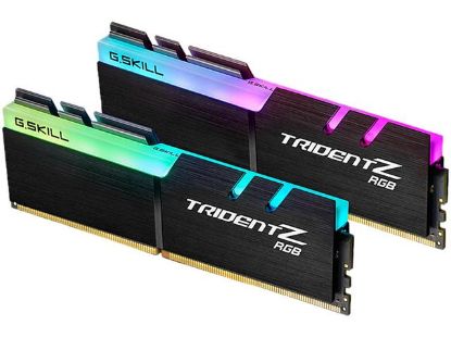 Picture of G.SKILL F4-3200C16D-16GTZR 16GB (2 x 8GB)/ PC4-25600 / DDR4 3200 Mhz/ Timings 16-18-18-38/ Voltage 1.35V/  Trident Z RGB