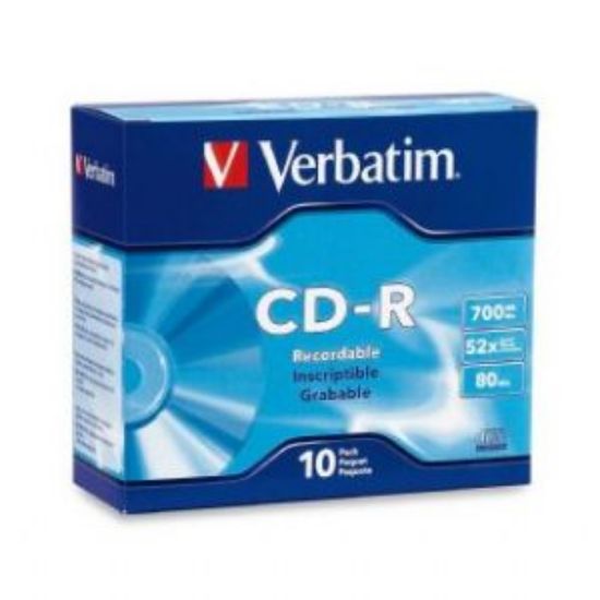 Picture of Verbatim CD-R 700MB 10Pk Slim Case 52x