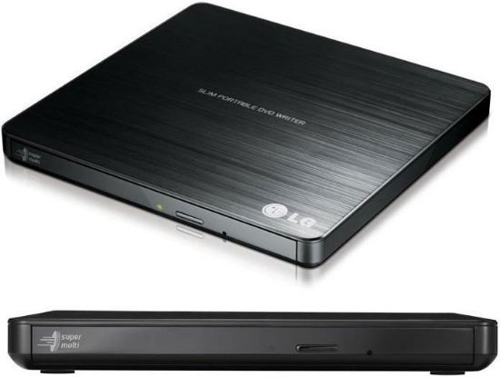Picture of LG GP60NB50 8x Ultra Slim Portable External USB DVD Drive Burner - M Disc Silent Play Jamless Play (LS) > Verbatim 98938 External Slimline