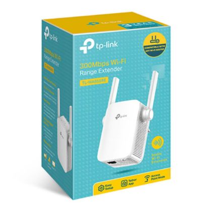 Picture of TP-Link TL-WA855RE N300 300Mbps Wi-Fi Range Extender Repeater Access Point 1Gpbs LAN 802.11bgn 2xExternal Antennas Mini Size MIMO Tech Tether App