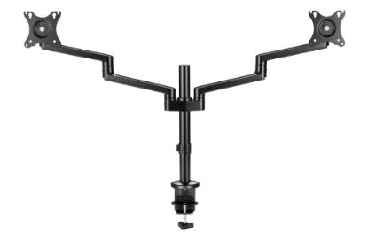 Picture of Astrotek Dual Monitor Arm Desk Mount Height Adjustable Stand for 2x LCD Display 23.8' 24' 27' 31.5' 32' 8kg 30° Tilt 180° Swivel 360° Pivot VESA