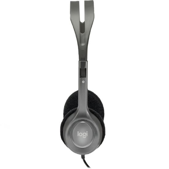 Picture of Logitech H110 Stereo Headset Over-the-head Headphones 3.5mm Versatile Adjustable Microphone for PC Mac