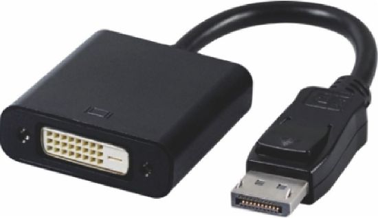 Picture of Astrotek DisplayPort DP to DVI Adapter Converter Male to Female Active Connector Cable 15cm - 20 pins to 24+1 pins EYEfinity 6xDisplays ~CBA-GC-ACTDP