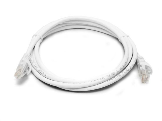 Picture of 8Ware CAT6A Cable 0.5m (50cm) - White Color RJ45 Ethernet Network LAN UTP Patch Cord Snagless