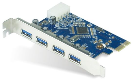 Picture of Astrotek 4x Ports USB 3.0 PCIe PCI Express Add-on Card Adapter 5Gbps Windows XP/7/8/10 Server 2008 & later Renesas 720201 Chipset Full Height