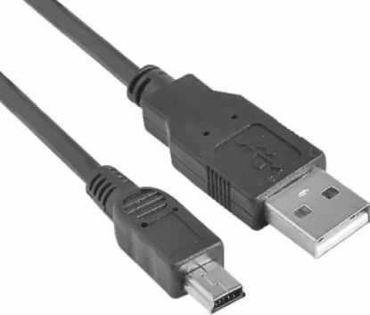 Picture of Astrotek USB 2.0 Cable 1m - Type A Male to Mini B 5 pins Male Black Colour RoHS