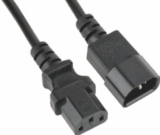 Picture of Astrotek Power Extension Cable 2m - Male to Female IEC C13 to C14 Monitor to PC or PC/UPS to Devices