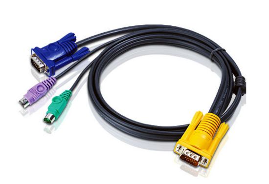 Picture of Aten KVM Cable 3m with VGA & PS/2 to 3in1 SPHD  to suit CS7xE, CS13xx, CS17xxA, CS17xxi, CL5xxx, CL10xx, KL91xx, KN91xx