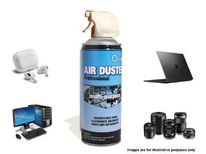 Picture of 8Ware Air Duster Compressed Can Spray Safety High Pressure Dust Remove to Clean Keyboard Mainboard Video Card PC Laptop Camera Mobile Car 400ml 285g