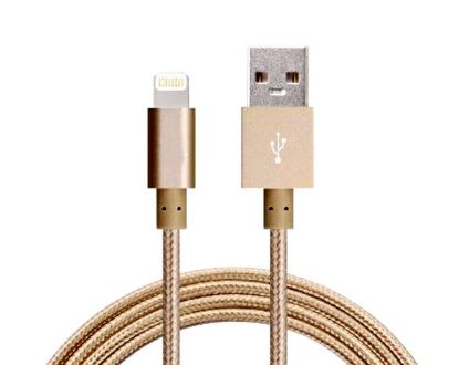 Picture of Astrotek 1m USB Lightning Data Sync Charger Gold Color Cable for iPhone X 9 8 7S 7 Plus 6S 6 Plus 5 5S iPad Air Mini iPod