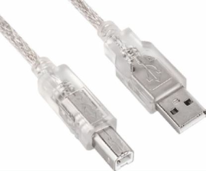Picture of Astrotek USB 2.0 Printer Cable 3m - Type A Male to Type B Male Transparent Colour (~CBUSBAB3M)