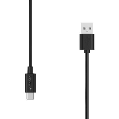 Picture of mbeat® Prime 1m USB-C To USB Type-A 2.0 Charge And Sync Cable - High Quality/480Mbps/Fast Charging for Macbook Pro Google Chrome Samsung Galaxy Huawei