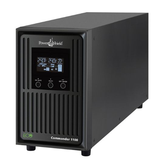 Picture of PowerShield Commander 1100VA/990W - 10Amp, Line Interactive Pure Sine Wave Tower UPS with AVR, 4 AUS sockets, 2-year warranty